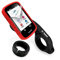TUFF LUV 2 in 1 Combo Silicone Gel Skin Case With Out-Front Handlebar Mount Compatible With Garmin Edge 1030 & Plus - Red/Black