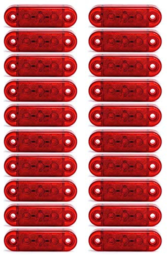 20x LED 12/24V Rot Begrenzungsleuchte Umrissleuchte Positionsleuchte LKW PKW