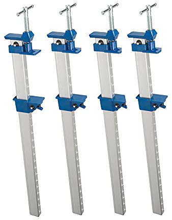 Dapetz ® 4x aluminum sash clamp 1200mm sash clamps. Deep-cut acme thread enables final tightening and application of clamping pressure. Made with u-section aluminum