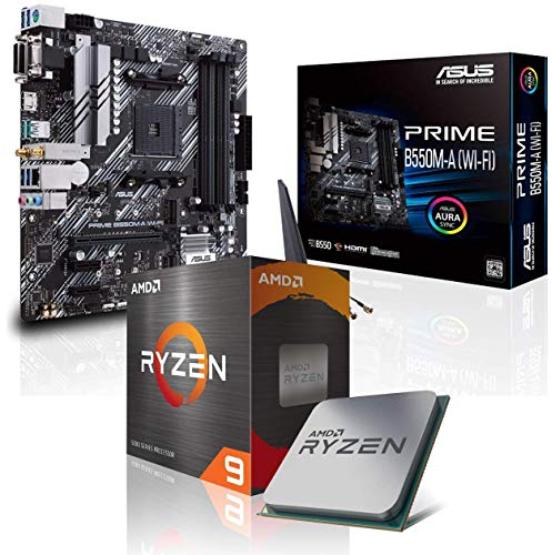 Memory PC Kit d'évolution PC Ryzen 9 5950X 16x 3.4 GHz, 16 GB DDR4, B550M Pro-VDH WiFi, Entièrement assemblé et testé