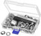 Grommet Tool Kit, 100 Sets Grommets Eyelets Kit Grommet Setting Tool for Tarpaulin Fabric Curtains (1/2 Inch Inside Diameter)