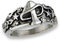 New Retro Mushroom Star Flower Stainless Steel Mysterious Fashion Ring Band Sz 7-11 (10)