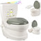 alles-meine.de GmbH Kindertoilette Spülgeräusch + Licht Effekt - Wasserspülung Modell wählbar Töpfchen/Nachttopf/Babytopf - mit Deckel - weiß - Musik - Toilettentrainer..