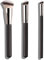 Lot de 3 pinceaux à fond de teint inclinés pour le maquillage liquide, le fond de teint crème incliné et le correcteur sous les yeux pour estomper la crème, la poudre, le polissage (3 tailles)