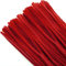 TOAOB 100 Piezas de Línea Chenilla Limpiapipas Rojo de 30 cm de Largo y 6 mm de Ancho para Manualidades y Decoración Creación de Bricolaje