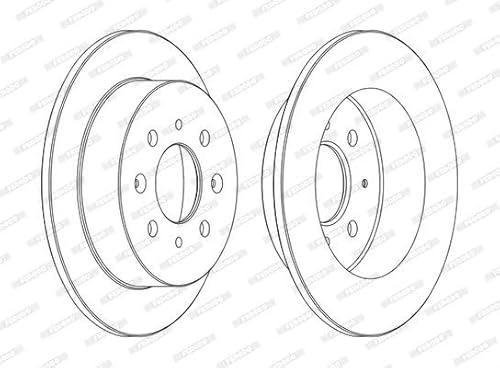 FERODO DDF1358C 2x Bremsscheiben Hinten Ø239mm voll Kompatibel mit HONDA Jazz II Schrägheck GD, GE3, GE2 45251QB2782 42510SR3A10 DDF1358C