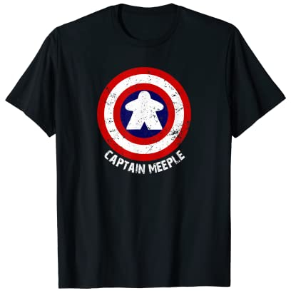 Captain Meeple | Ich liebe Brettspielabend | Tabletop-Spiele T-Shirt