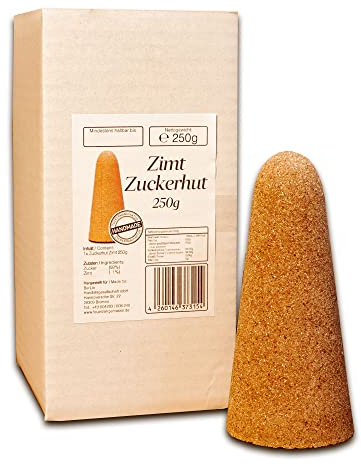 Feuerzangentasse Zimt-Zucker-Hut | 1 Stück (250g) | Original Zimt Zuckerhut für Feuerzangenbowle