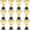 CLISPEED 12 Pièces Trophée De La Cérémonie De Remise des Prix De Réalisation Trophées Dor Mini Récompenses De Football Récompenses du Trophée Mini Star du Jeu Le Golf Paquet