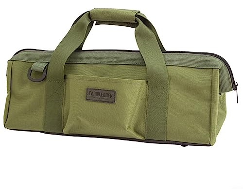 Bag Storage Bag for Tent Pegs, Ground Anchors, Pegs, Durable Carry Bag, Storage Bag Ground Screws Bags for Ground Anchors, Camping Tool, Army Green