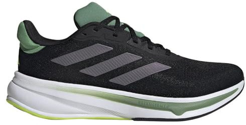 adidas Herren Response Super M Running Shoes Laufschuhe, core Black/Grey Five/preloved Green, 40 2/3 EU