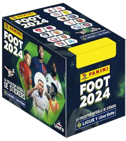 Panini Fußball 2024 Ligue 1 Uber Eats Box mit 50 Hüllen