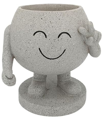 CENMOO Niedlicher Blumentopf, Topfpflanzenbehälter Mit Ablaufloch, Zimmerpflanzen Sukkulenten Pflanzgefäße, Kleine Pflanzgefäße Für Mini Sukkulenten, Flur, Eingangshalle, Garten, Innenhof, Balkon