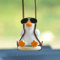 QHFlashbuy Süße Schaukel Ente Dekor,Swinging Duck Car Hanging Ornament,Ente Auto Anhänger,Auto Ente Autospiegel Hängendes Zubehör,Auto Dekoration Ornament Zubehör
