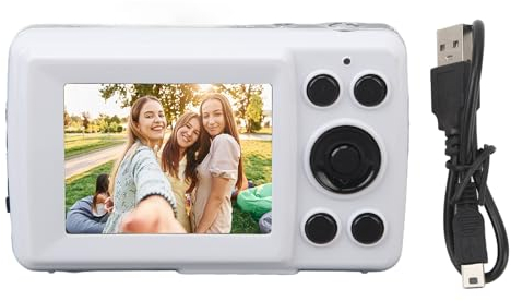 Akozon Kompaktkamera, 2,4-Zoll-tragbare Kamera, 16-facher Digitalzoom, 1080P-Kamera, 16 MP, Autofokus, Mehrachsenstabilisierung, Digitalkamera für Fotografie, Video