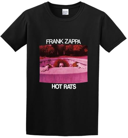 Men's Frank Zappa Hot Rats O-Neck Cotton T Shirt Black 3XL