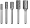 Lima giratoria de carburo, cabezal de fresa de metal, vástago de 6 mm, (6 mm)