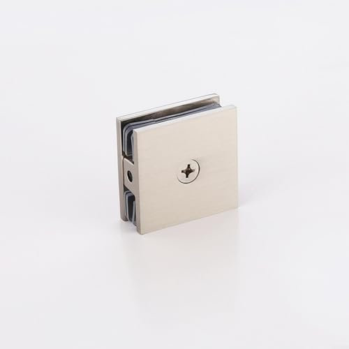 Gbtdoface Pince à verre en laiton, sans perçage sur verre, support d'étagère en verre, support d'étagère en verre, support d'étagère en verre, convient pour les pinces en verre trempé de 8 mm à 12 mm