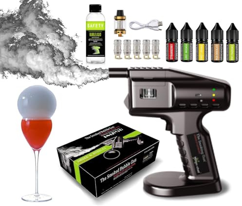 Machine À Fumée De Barman, Pistolet À Fumer pour Barboteur À Cocktail, Kit De Fumage À Froid, Générateur De Fumée Électrique Portable, Équipement De Chef De Cocktail pour Barman