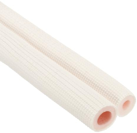 PATIKIL Tube en Mousse D'Isolation de Tuyau 3/8 5/8 O.D. Blanc/Rose | Tube en Mousse Isolante de Préservation de Chaleur pour Tuyauterie en Cuivre de Mini-Split, 9,84 Pi