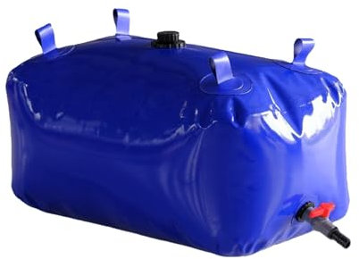 5000L Wassersack/Wasserspeicher Mit PVC Kugelhahn, Wasserbehälter Tragbar,Verdickt Faltbar, Anwendbar Auf Flüssige Lagerung Und Transport,Garten,Landwirtschaftlichen Notfall(Size:5000 L,Color:0.7 MM)