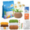 Dewocke Kit Uncinetto per Principianti Adulti, Kit per Fiori All'Uncinetto Completo, Kit per Lavoro All'Uncinetto Piante Vaso con Imbottitura In Fibra di Poliestere Filo a Gambo Marcatore a Maglia