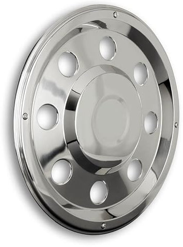 Radzierblende Radkappe 19,5 Zoll aus Edelstahl - universell passend für Stahlfelgen