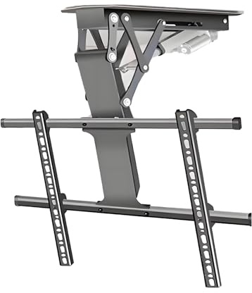DNEPEI Supporto TV Elettrico da soffitto con Telecomando, Supporto TV motorizzato Ribaltabile per TV a Schermo Piatto e Curvo da 32-70/50-90 Pollici, VESA Massimo 600 * 600/800 * 600 mm 32-70