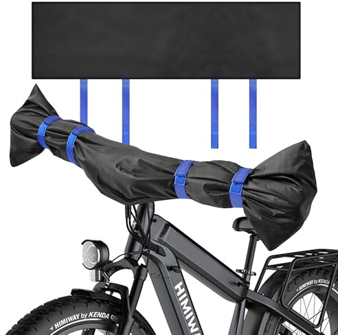 Omtofo Lenkerschutzhülle Ebike Transportschutz Regenschutz Lenkerschutz Schutzhülle Schutz vor Nässe Staub und Schmutz Lenkerschutz Ebike mit Zips Für alle Fahrradlenker (Blau)