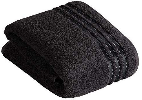 Vossen Cult de Luxe Badetuch 100 x 150 cm schwarz