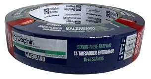 Peintres de Dauphins Bleu Rouleau de Ruban de masquage 25mm x 50m - Retrait Facile