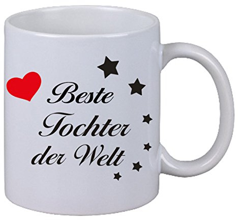 NetSpares Kaffee Tasse Becher Beste Tochter der Welt Geschenk Geburtstag Liebe Familie