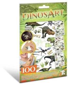 Nebulous Stars Temporäre Tätowierungen unter dem Motto Dinosaurier