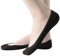 Damen Füßlinge Unsichtbare Sneakers Baumwolle Nylon Socken mit Rutschfest Silikon(4Paar) (EU 35-38, M, 4Schwarz)