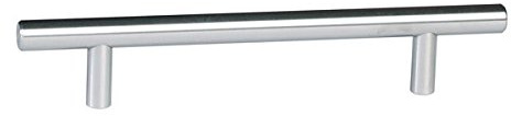 DESIGN-MAT Möbelgriff, Edelstahl, T-Line, Abstand 128 mm