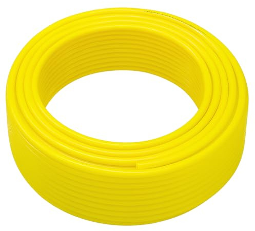 Fittingstore - Polyethylen-Schlauch PL 50 Meter – Druckluftschlauch Pneumatikschlauch Polyurethane Druckluft Wasser Schlauch flexibel 4/2mm, 6/4mm, 8/6mm, 10/8mm, 12/10mm 14/10mm (10 x 8 mm, Gelb)