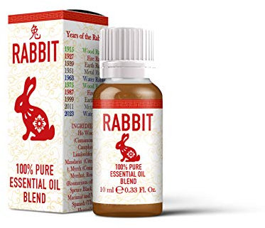 Mystix London | Lapin | zodiaque chinois d'huiles essentielles 10 ml