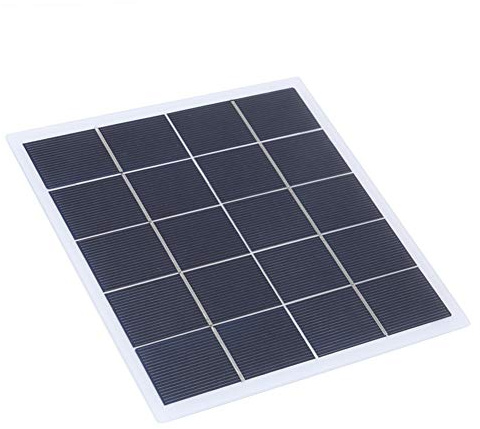 Keenso Panneau solaire extérieur, panneau solaire de silicium cristallin portable 4W 5V panneau stratifié DIY panneau solaire