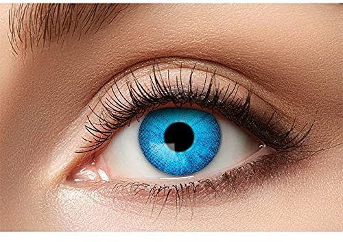 PAPSTAR NEU Kontaktlinsen Electro Blue Farblinsen Elektro blau