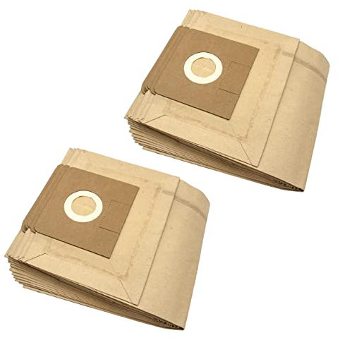 vhbw 20x Staubsaugerbeutel Ersatz für Kärcher 6.904-259.0, 6.904-351.0, 6.904-406, 6.904-407, 6.904-409, 6.906-101 für Staubsauger - Papier, braun