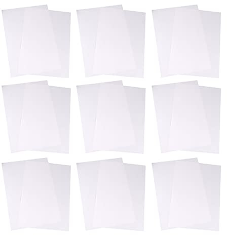 HEALLILY 100 Sheets Diamond Painting Release Paper White A4 Double- Sided Release Paper Non- Stick Diamond Painting Cover Replacement Paper (White)