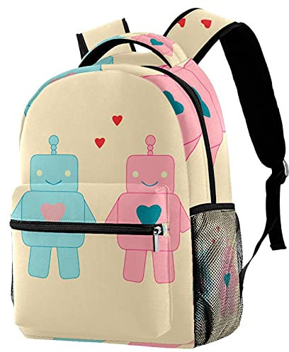 Rocket Planet - Mochila con compartimento para ordenador portátil y mangas para botellas de bebidas dobles para adolescentes, Multicolor 09,