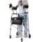CYNN Rollator Gehhilfen Gehhilfe für Behinderte/ältere Personen mit Unterarmstütze, Bremsen und Sitz, Zusammenklappbarer Rollator Aus Aluminium/rollbare Mobile Gehhilfe, Belastung 150kg/330lbs