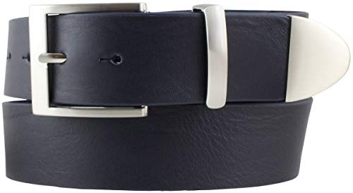 BELTINGER Gürtel aus Vollrindleder mit Spitze/Schlaufe aus Metall 4 cm | Jeans-Gürtel Damen Herren 40mm | Vollleder-Gürtel
