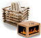 Anzündholz Anmachholz Basteln Holz 7 Kg 1 Karton Scheitlänge 16 cm, Feuerholz für Kaminofen, Grill., U-8x21-37