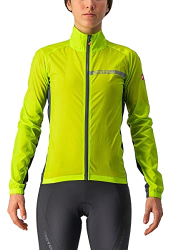 CASTELLI 4521529-383 SQUADRA STRETCH W JACKET Jacket Women's Elektrischer Kalk/Dunkelgrau S