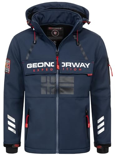 Geographical Norway Herren Herbst Winter Jacke Softshell Jacke Windbreaker Übergangs Regen Jacke Sport