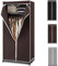 Faltbarer Stoffschrank mit Staubabdeckung, platzsparender Schrank für kleines Zimmer, zusammenklappbarer Kleiderschrank mit Reißverschluss für Schlafzimmer, Badezimmer, Wohnzimmer, 74x50x172cm (Braun)
