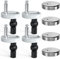 Upgrade Toilet Seat Fixings Quick Release 4Pack, Ancable Universal Top Fittings Quick Release Toilet Seat Hinges for WC Toilet Blind Holes