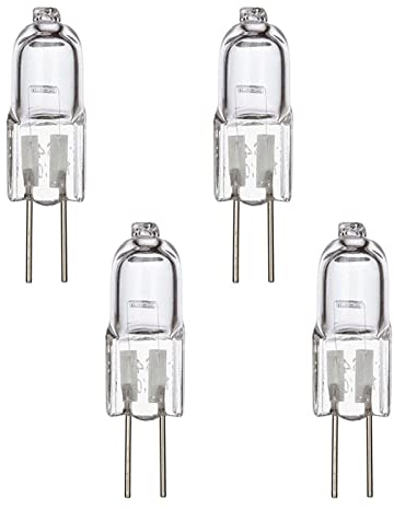 Jimtuze Ampoules Halogènes G4, Lampe De Base À Broche Halogène 12V 20W, Blanc Chaud 2600K, 280LM, Lampe Halogène Basse Tension G4, Lampe ÀCapsule Transparente Lampe De Base À Broche Halogène